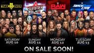 SummerSlam is going to be missing some of WWE's top stars
